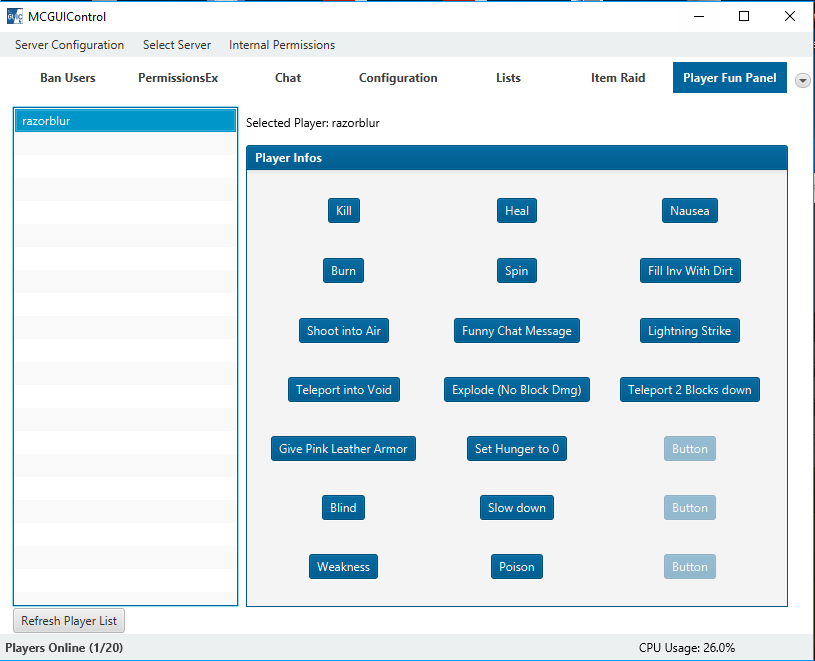 GUIControl - Admin Control Panel - Desktop Application 