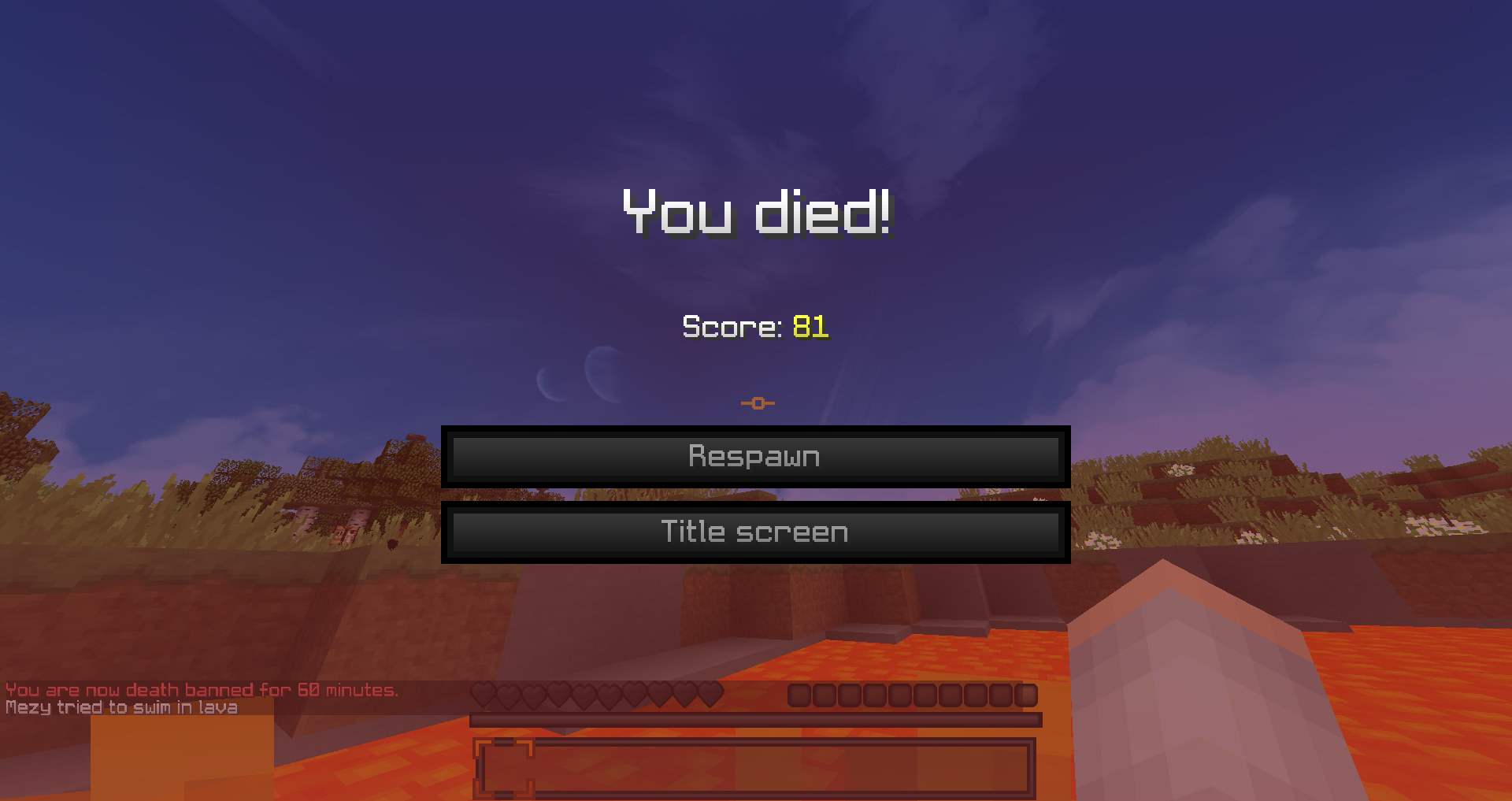 Death bans  SpigotMC - High Performance Minecraft
