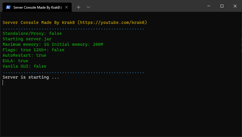 Advance Startup for windows -MC-Startup | SpigotMC - High Performance ...