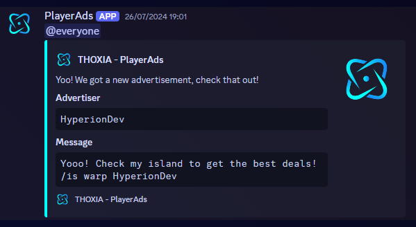 PlayerAds | Player Advertisements Plugin | SpigotMC - High Performance ...