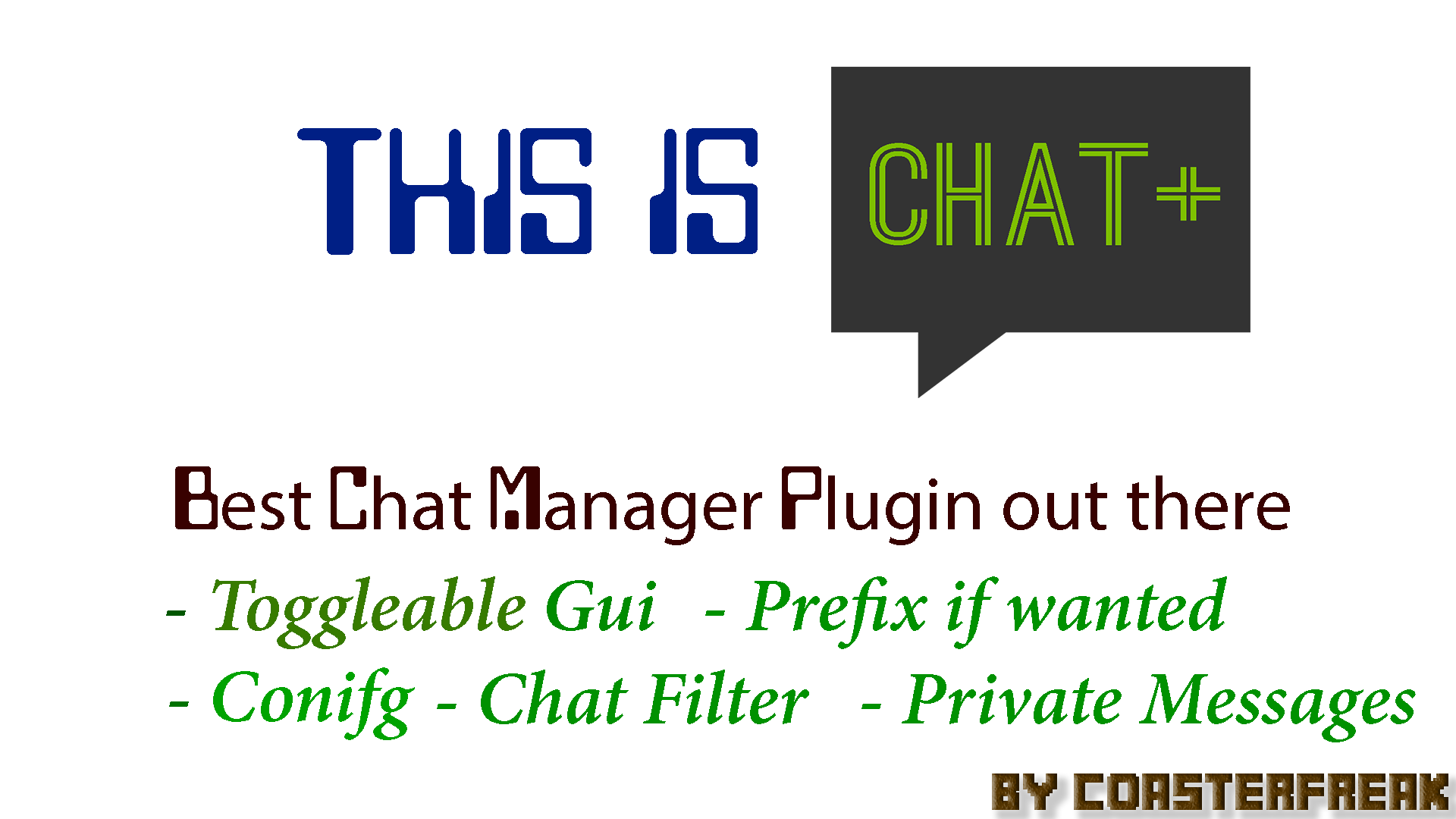 Chat+ | SpigotMC - High Performance Minecraft Community