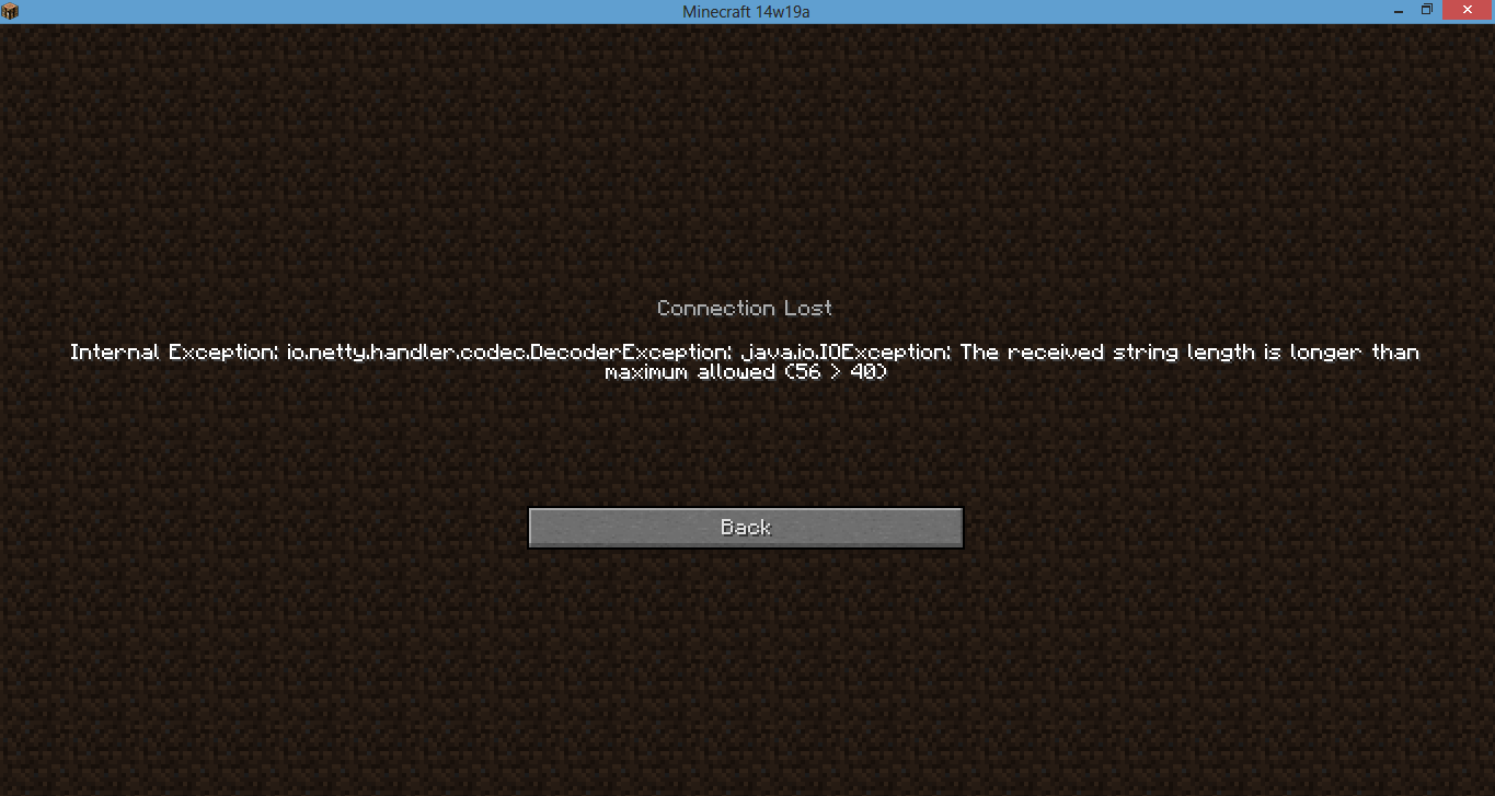 Internal Exception: io.netty.handler.codec.DecoderException: Java.io ...