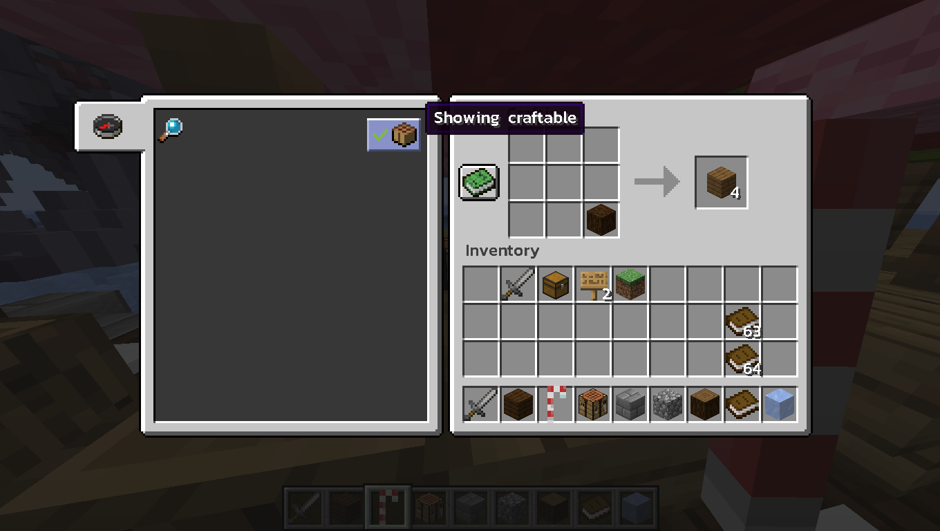 Why my server the crafting table is not showing craftable ? (Help
