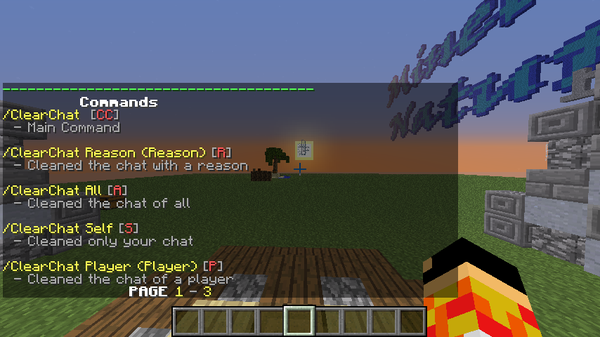 How to clear chat in minecraft